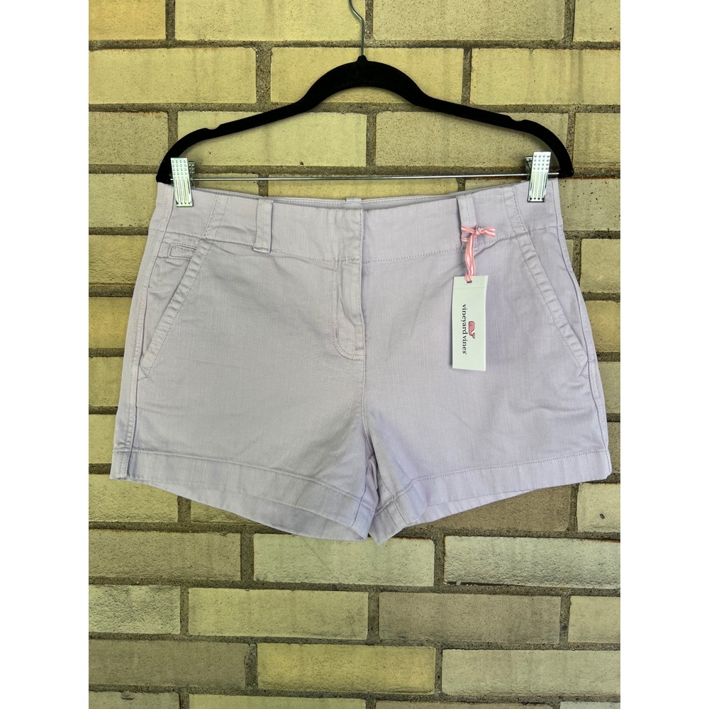 Vineyard Vines Iris Purple Herringbone 3.5" Everyday Short Size 6 NWT